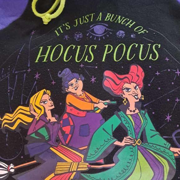 Women's Disney - Our Universe black & purple Hoodie | Size L - Picture 6 of 7
